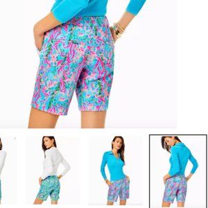 New In Package Lilly Pulitzer Natia Mid-rise Knit Short size 12 Seaweed Samba